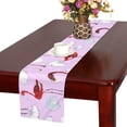 thumbnail image 3 of MKHERT Flamingo Table Runner for Office Kitchen Dining Room Wedding Party 16x72 inch, 3 of 4
