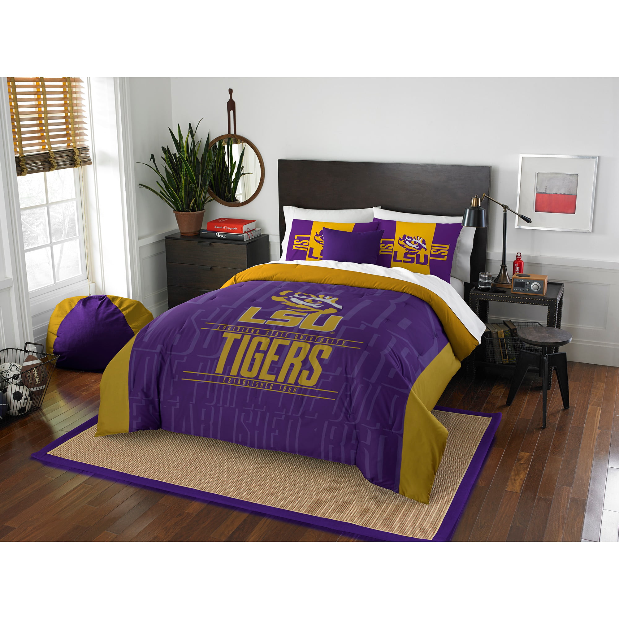 Ncaa Lsu Tigers Modern Take Bedding, Lsu Twin Bed Set