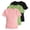 01 Black, variant on 3-Pack Girls Ribbed T-Shirts Short Sleeve Crew Neck Pullover Tops Basic Casual Summer Tees for 5-16 Years