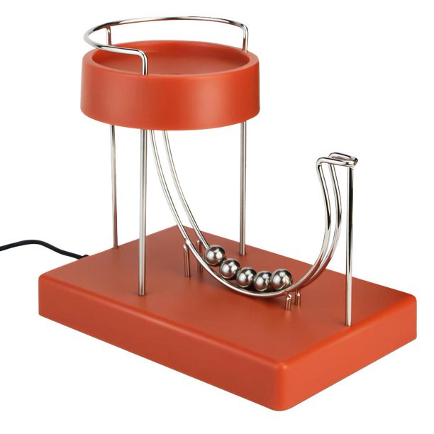 Juguete creativo de movimiento perpetuo - Decoración científica educativa, material ABS y madera, 150 x 100 x 150 mm, herramienta intuitiva para el aprendizaje de física