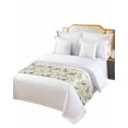 thumbnail image 2 of Xipuska Vintage Summer Botanical Bed Runners for Twin Size Bed, Decorative Bed Throws for Foot of Bed, Retro Birds Leaves Bed Runner Sofa Throw Bedding Scarf Protector Slipcover for Bedroom/Hotel, 2 of 6