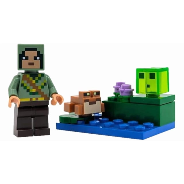 LEGO Minecraft: Arbalest Knight Minifigure with Frog and Slime - Ages 6+