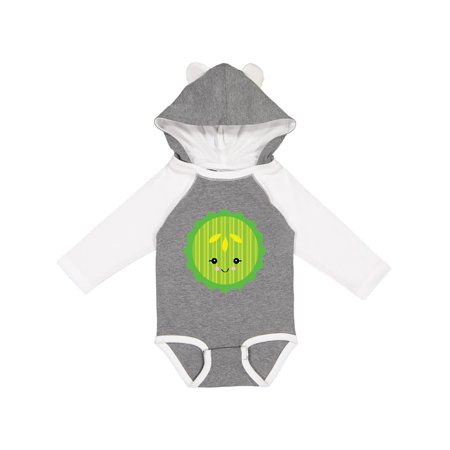 

Inktastic kawaii pickle slice Gift Baby Boy or Baby Girl Long Sleeve Bodysuit