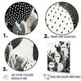 thumbnail image 3 of Designart "Monochrome Cactus Simplicity I" Cactus Floater Framed Wall Art Living Room, 3 of 5