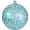 Aqua Blue & Silver Multicolor Glitz, variant on Christmas By Krebs Ornament, Commercial Grade Indoor and Outdoor Shatterproof Plastic, Water Resistant Ball Ornament Decorations (Silver Glitter, 12 inch (300mm))