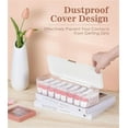 thumbnail image 5 of Artrylin Daily Contact Lens Dispenser and Organizer, Daily Contact Lens Organizer, Daily Contact Lenses Organizer with Lid, Daily Classified Storage (White), 5 of 7
