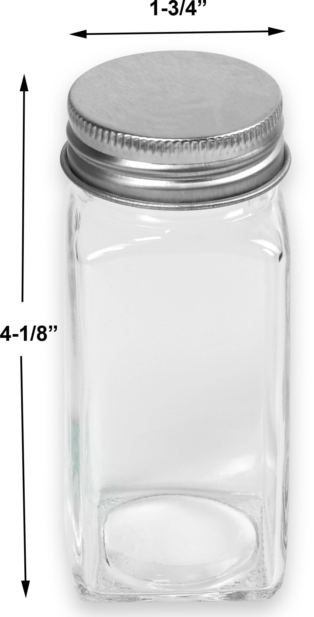  Spice Jars, SPANLA 12 Pack 4oz Small Glass Jars with
