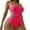 Hot Pink, variant on Enjoytime Bathing Suit for Women Tummy Control Striped One Piece Swimsuit Adjustable Strap Modest Monokini 2026