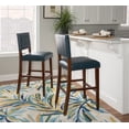thumbnail image 2 of Linon Blake Bar Stool, 30 inch Seat Height, Multiple Colors, 2 of 9
