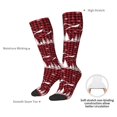 thumbnail image 4 of Xecao Christmas Tree Buffalo Plaid Pattern Adult Stockings with Color-Block Design and 3D Print, Breathable Comfortable Hosiery for Daily Wear and Sports, 4 of 6