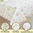 thumbnail image 5 of Vinyl Plastic Home Picnic Bi-color Rose Pattern Rectangle Tablecloth Table Cloth Cover Waterproof/Oil-Proof 41x60, 5 of 5