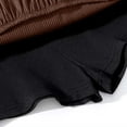 thumbnail image 7 of HOMADLES Skirt Uniform for Girls School, Outdoor Athletic Elastic Waist Athletic Skirt Solid A-line Mini Skorts School Uniform Skirt Brown 7 T, 7 of 7