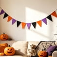 thumbnail image 4 of 5.12 Inch Autumn Pennant Banner,Colorful Triangle Flag Bunting for Home Living Room Holiday Party, 4 of 6