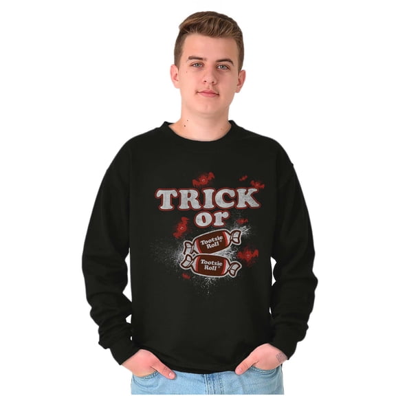 Tootsie Roll Candy Trick or Sweets Sweatshirt for Men or Women Brisco Brands S