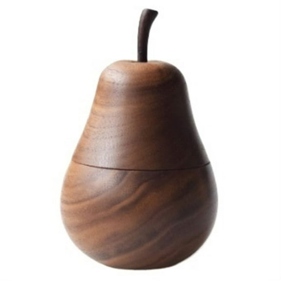 Pear Toothpick Holder Dispenser Creative Cute Toothpick Box Wooden Fruit Ornaments