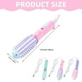 thumbnail image 3 of ACDANC Straight & Curler Curling Mini Curling Brush for Short Hair Anti Scald Heated Round Brush Electric Hair Ceramic Hair Tool Dryers Long Lasting Instant Heat Up for All Hair Types, 3 of 4