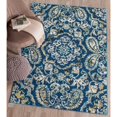 thumbnail image 2 of Safavieh  Evoke Dori Distressed Vintage Boho Rug Royal/Ivory 5'1" x 7'6" Latex Free 5' x 8', 8' Runner Indoor, 2 of 5