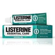 Listerine Essential Care Toothpaste Powerful Mint Gel Removes Stains, 4.2 oz