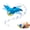 Blue Bird, variant on Interactive Cat Toy, 2026 New Flying Bird with Flapping Wings, Realistic Chirping Sound, Plush Toy for Indoor Cats