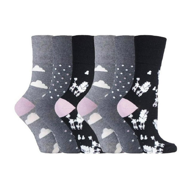 Gentle Grip - 6 Paires Chaussettes pour Femmes Gentle Grip Non Élastiques