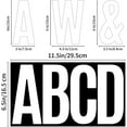 thumbnail image 2 of ‎TACYKIBD 6 Inch White Large Letter Stickers,14 Sheets 76 Pcs Big Vinyl Self Adhesive Alphabet and Punctuation Symbols Stickers Decals for Wall Decor,Bulletin Board,Mailbox,Signs,Door,Home,Trucks, 2 of 7
