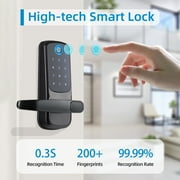 Smart Lock,Keypad Door Lock with Handle,Keyless EntryDoor Lock,Biometric Fingerprint Door Lock,ElectronicDigital Door Lock,Code Door Lock for Front/interiorDoor,Door Handle,Deadbolt Alternative