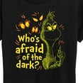 thumbnail image 3 of The Grinch - Who's Afraid Of The Dark  - Women's Short Sleeve Graphic T-Shirt, 3 of 5