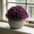 thumbnail image 6 of Linnome Artificial Flowers Fake with Ceramic Pot Realistic Bouquet for Living Room Table Home Decor 4.72x4.33x3.54in, 6 of 6