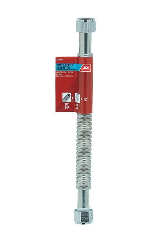 Homewerks Worldwide 7215-12-34FIP-A Water Heater Supply Line, 12"