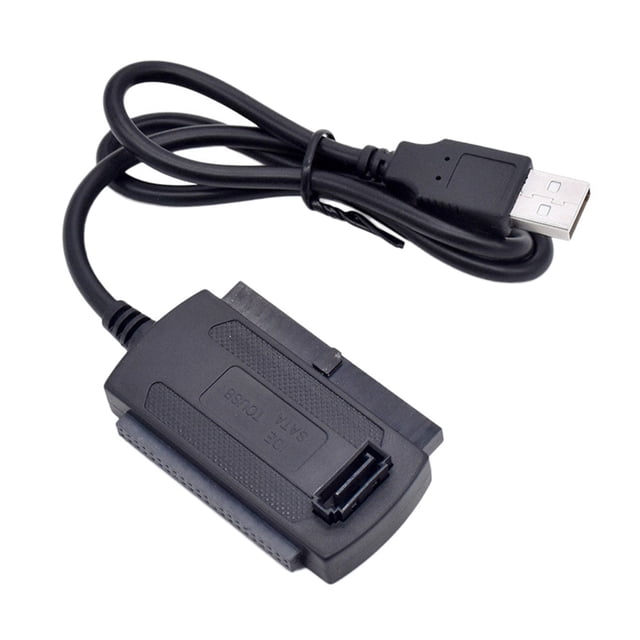 sweethay Cable adaptador 3 en 1 USB 2,0 a IDE/SATA, PC, tableta, ordenador portátil, disco duro, convertidor de unidad óptica, conversión de Adaptadores de corriente