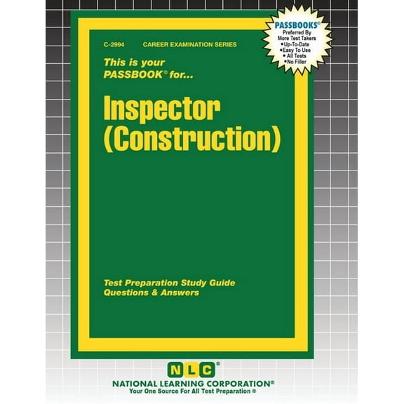Career Examination Inspector (Construction), Book 2994, (Paperback)