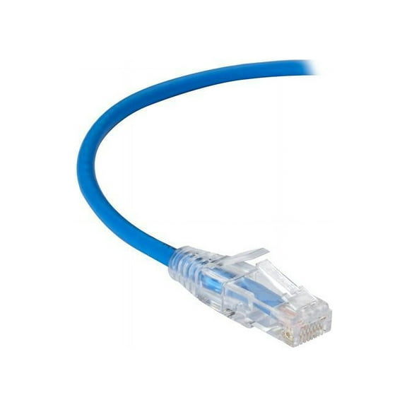 Black Box C6APC28-BL-10 10ft Slim-Net Cat.6a Patch UTP Network Cable Blue