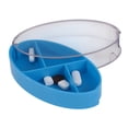 thumbnail image 2 of Unique Bargains 1 Pc 4 Grids Rotating Lid Pill Case Durable for Travel Blue, 2 of 6