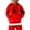 AB292 Red, variant on Tisuna Hoodies For Boys Child Classic Long Sleeve Hoodie With Kangaroo Pocket Teen And Youth Letter Print Activewear Pullovers Size 3-4 Years