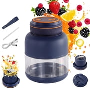 180w Portable Wireless Juicer Cup with 38 Blade,Dual Lid - 28/45 Oz Wireless Juicer Cup USB Rechargeable Smoothie Blender for Protein Shakes, Fruit Juice & Travel Use