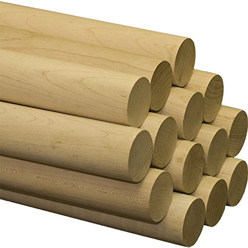 10-Pack 3/4 X 36 Maple Dowel Woodworkers Supply Inc 863744 Dowel Rods Specialties