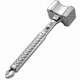 thumbnail image 1 of Professional Meat Tenderizer, Meat Mallet Hammer Stainless Steel Double Sided Meat Tenderizer, Steak Hammer With Non-slip Handle--, 1 of 4