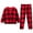 Red, variant on oqasdz Boys Pajama Sets Child Homewear Plaid Long Sleeve Pullover Tops and Pants Warm Snug Fit Sleepwear Kids Pajamas