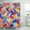 thumbnail image 1 of ABPHQTO Luz en zigzag ondulada y rayas grunge azul arcoíris en colores pastel Cortinas de ducha de baño coloridas 152x180 cm ABPHQTO PKNMT60x72Shower-5033, 1 of 2