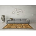 thumbnail image 3 of Ahgly Company Indoor Square Abstract Brown Modern Area Rugs, 7' Square, 3 of 4
