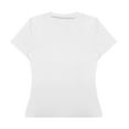 thumbnail image 3 of Ruyang Summer Shirts for Women Women's Crew Neck Short Sleeve Tees Slim Fit T Shirt Basic Tops Women's T Shirt Short Sleeve, 3 of 3