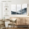 thumbnail image 5 of Elephant Stock Misty Mountains In Gray Wall Art - Horizontal Multi Panel Canvas - Living Room Wall Decor - Abstract Multi Panel - Blue And White Decor By Nouveau Prints - 57" x 36", 5 of 8