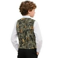 thumbnail image 2 of Garronmavis Camo Hunting Forest Boys Suit Vest Lightweight Waistcoat Vest with Pockets Fashion 3-button Single Breasted Closure & 2 Slit Pockets Stylish Adjustable Back Strap Vests, 2 of 7