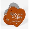 thumbnail image 3 of Inkdotpot 100 Pack Kiss The Miss Goodbye Bridal Shower Favor Paper Tag Craft Real Silver Foil Hang Tag, 3 of 6