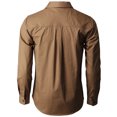 thumbnail image 3 of H2H Men's Casual Shirt Long Sleeve Classic Woven Shirt Work Shirt (CMTSTL142), 3 of 6