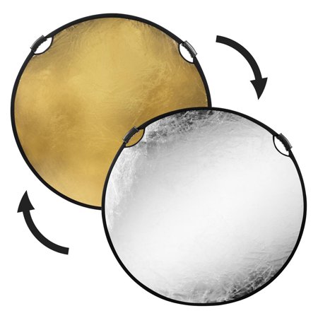 UPC: 0192223077263 | Glow Circular Collapsible Reflector with Handles (52   Gold/Silver)