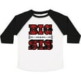 thumbnail image 3 of Inktastic Big Sis Buffalo Plaid Sister Girls Toddler T-Shirt, 3 of 5