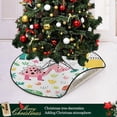 thumbnail image 6 of GZHJMY Dinosaur Christmas Tree Mat, Round Christmas Tree Stand Mat Decoration for Holiday Party Home Christmas Day Ornaments Floor Door, 28.3", 6 of 6