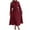 1-wine wedding guest dresses for women, variant on UPPADA Womens Fall Wedding Guest Dress Solid Long Sleeves Maxi Dress Elegant Evening Party Special Dresses Semi Formal Dresses for Women Plus Size