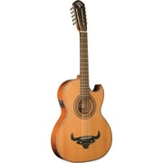 Oscar Schmidt OH22SE Thinline Bajo Quinto with Bag. Natural Finish
